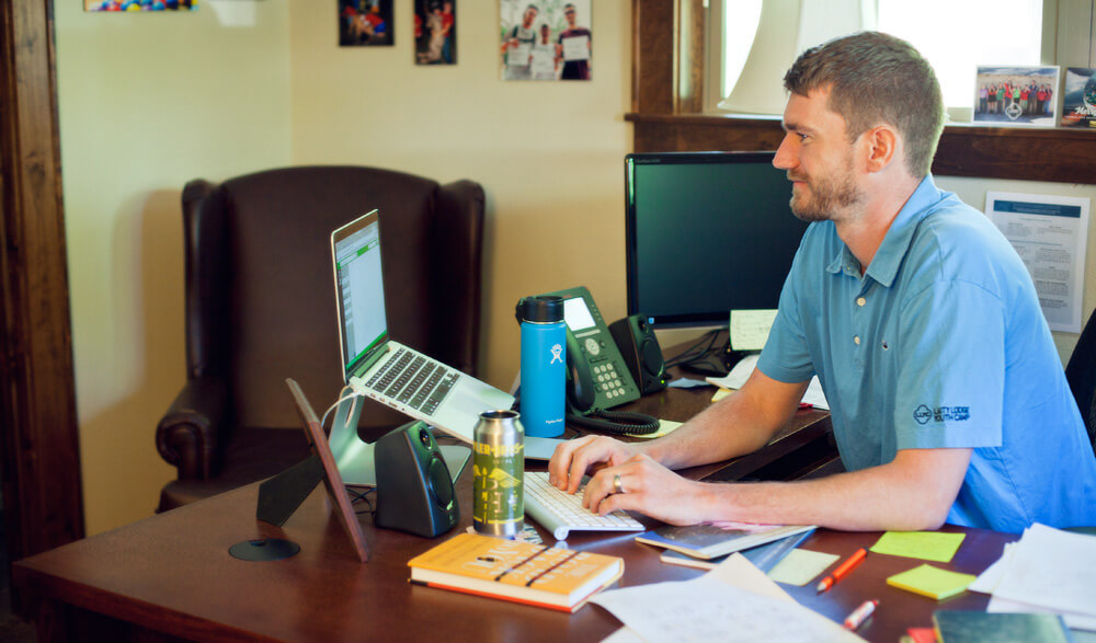 The Desk of a Summer Camp Director in May – EV Director, Tom Bowyer